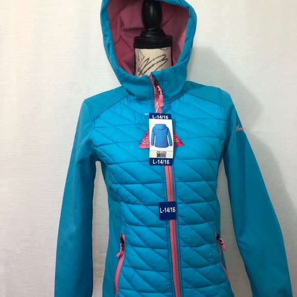 Snozu Girls Sweater Large Blue Pink - Picture 6 of 13